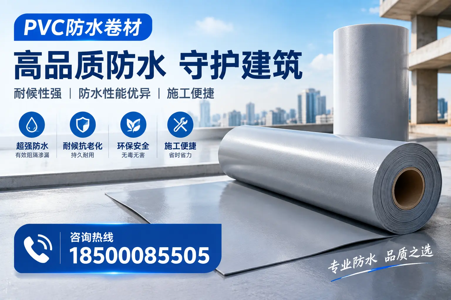 PVC防水卷材的防水效果评测，适合深圳的科学依据